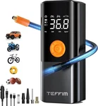Teffim Inflator Portable Air Compressor/pump For Car Tires With Led Light. Fixed Price $21.00.
