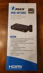 Orei 4K In Out Hdmi Switcher With UHD-401-ARC. Fixed Price $24.99.