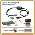 Usb PS2 PS/2 Keyboard Adaptor Cable Kvm Active Converter Tripp-lite B015-000. Fixed Price $23.58.
