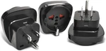 To Plug Adapter, Grounded European Usa American Outlet. Fixed Price $16.99.