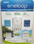 Brand New Sanyo Eneloop 8 & 2 Aaa Batteries W/ Charger Adapters. Fixed Price $35.99.