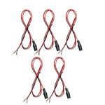 (5) Pack Female 36IN (3FT.) 2.1MM 5.5MM Dc Barrel Coaxial Power Plug Bare Wire. Fixed Price $12.75.