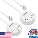 Ntonpower 2 Pack Travel Strip Flat Plug Usb 3 Outlets 4 Charging Stati. Fixed Price $52.28.