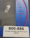 Vdo 600-886 Hid White Led Wedge Bulb (type E) Upgrade. Fixed Price $10.00.
