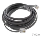 RJ12 6P6C Flat Modular 26AWG Telephone Straight-wired Cable, Gray. Fixed Price $10.55.