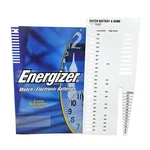 Energizer Watch Battery Replacement Cross Reference Guide And Size Checker Gauge. Fixed Price $9.99.