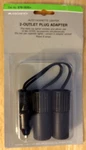 Nos Radio Shack Auto Cigarette Lighter 2-OUTLET Plug Adapter Archer 270-1535A. Fixed Price $7.00.