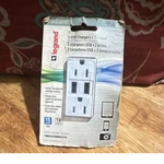 Legrand Radiant 15A 125V Tamper Resistant Duplex Outlet W/ Dual Usb, White. Fixed Price $17.99.