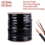 RG59 Black 1000FT Bulk Siamese Cable 20AWG+18/2 Cctv Security Camera Wire Ntwork. Fixed Price $107.50.
