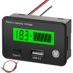 Motorcycle Dc 12V-48V Digital Voltmeter Gauge Display Battery Voltage. Fixed Price $10.43.