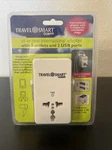 Conair Travel Smart All-in-one International Adapter W/ 2 Outlets & Usb Ports. Fixed Price $16.99.