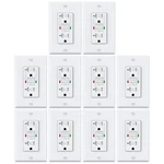 Electeck 10 Pack Gfci Outlet 20 Amp, Tamper Resistant Tr, Self-test Gfi Recep.... Fixed Price $117.33.