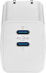 Insignia 35W Dual Port Usb-c Compact Wall Charger For Phone/tablet White. Fixed Price $11.88.