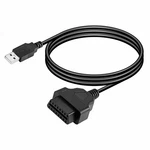 Cerrxian 3.3FT Obdii Female Usb CABLE,OBD2 Power Black. Fixed Price $17.99.