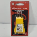 Ge 3-WIRE Outlet Receptacle Tester 50542 Yellow Led Indicator Portable Electric. Fixed Price $15.00.