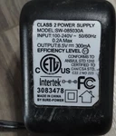 Sure-power SW-085030A 8.5V Ac/dc Adapter Black Barrel Connector Male. Fixed Price $8.99.