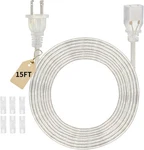 Clear Extension Cord 15 Ft Ul-certified Indoor 2 Prong E.... Fixed Price $26.99.