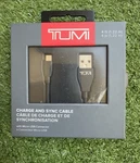 Tumi 4 Ft Micro-usb Charge & Sync Cable Braided Nylon Metal Housing Black. Fixed Price $10.00.