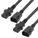 Tripp Lite 2FT Power Extension Cord 14AWG 15A C14 To C13 Computer Cable. Fixed Price $28.52.
