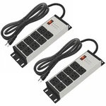 Cccei 2PCS Heavy Duty Power Strip Surge Protector 20 Amp, 8 Outlets 12 Gauge. Fixed Price $96.99.