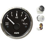 Kus Boat Oil Pressure Gauge For Marine Yacht Engine Outboard 12/24V 0-5 Bar 52MM. Fixed Price $27.99.