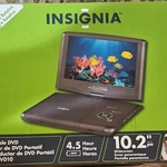 Insignia NS-PDVD10 10.2IN Portable Player Rotating Screen Black. Fixed Price $44.98.