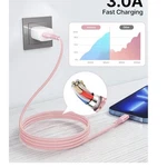 Aioneus Braided Pink Fast Charging 8 Cable For Apple Devices. Fixed Price $10.89.