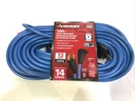 Husky 100 Ft. 14/3 Medium Duty Cold Weather Indoor/outdoor Extension Cord, Blue. Fixed Price $45.99.