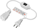 Off Switch Extension Cord 2-FEET , 2-PRONG/2 Outlet Polarized. Fixed Price $13.87.