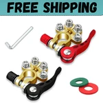 2PCS Battery Terminal Connectors, 4 Way Quick Release Disconnect Copper. Fixed Price $9.79.