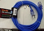 Century 25FT 14/3 Sjtw Pro Glo Lighted Extension Cord Neon Blue D17336025. Fixed Price $18.00.