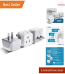 Travel Adapter Plug Type 3 Pack International For Cell Phones, Tablets. Fixed Price $17.98.