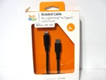 Tech & Go Signature Series Braided Cable Type For Iphone/ipad/ipod. Fixed Price $10.00.