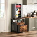 Mini Fridge Stand Heavy Duty 21.3 L 22.7 Rustic Brown 99HB01BXN Herture Dorm. Fixed Price $154.99.