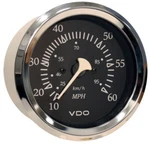 Vdo 260-12267 MPH/95KMH 3/8 Allentare Black/chrome Pitot Speedometer, 12V. Fixed Price $20.00.