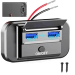 12-24V Rv Usb Wall Outlet 18W Qc 3.0 Car Charger Socket Adapter Panel With Led. Fixed Price $14.99.