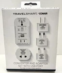 Travel Smart TS703X 1875W 2-OUTLET Converter Set With Usb Port & Adapter Plug. Fixed Price $29.95.