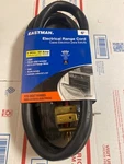 New Eastman 6-FT 4-PRONG 250V 50AMP Black Range Appliance Power Cord 61247. Fixed Price $32.00.