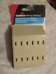 Cooper New Non-grounding Outlet Adapter 125 6 Wire Ivory. Fixed Price $7.55.