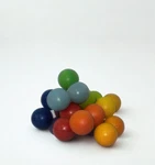 Playable Art Wooden Rainbow Balls Kinetic Fidget Sensory Toy Stress Relief. Fixed Price $7.50.