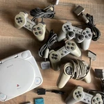Sony Psone SCPH-101 Console, Lcd Screen, 5 Controllers, SCPH-113 Ac Adapter. Fixed Price $165.00.