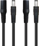 2-PACK 3FT Dc Extension Cable 5.5MM 2.1MM To Female Power Cord For Cctv. Fixed Price $17.93.