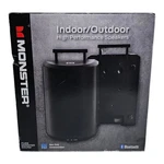 Monster BTW248XBK High Performance Indoor Outdoor Bluetooth Speakers Pair New. Fixed Price $224.98.