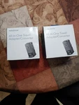 2-INSIGNIA All-in-one Travel Adapter/converter NS-MTA1875. Fixed Price $19.95.