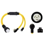 Onetak Nema 5-15P TT-30P 120V Prong Plug Male To SS2-50R Twist Lock 120/240. Fixed Price $10.68.
