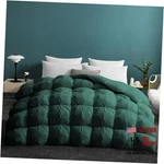 Pinch Goose Feather Down Comforter 20% Full/queen Pleat-green. Fixed Price $131.99.
