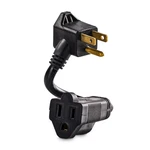 Cyberpower 8-IN 16 / 3 Light Duty Prong Black Indoor Extension Cord. Fixed Price $7.49.