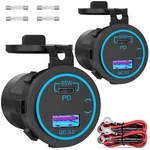 83W 12V Outlet Laptop Charger: Pack 65W Usb-c PD3.0 And 18W QC3.0 Multi.... Fixed Price $42.24.