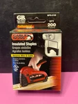 Gardner Bender MPS-2125 Cable Boss Insulated Staples 1/2" 200 Pack New. Fixed Price $12.99.