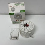 Qsee QC100TC Bnc Hd Ul Listed Power & Video Cable 100FT. White New. Fixed Price $9.45.